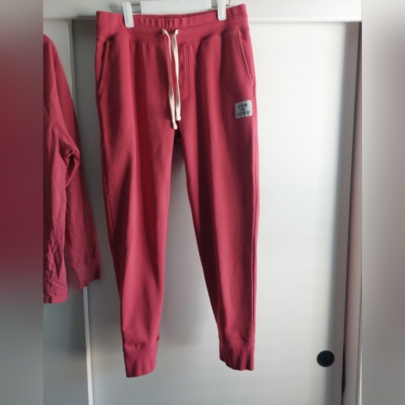 Life Is Good 2pc Set Hoodie & Joggers Red/ White L/XL USA Flag Casual Lounge - Picture 7 of 11